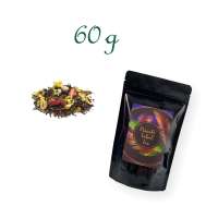 Standbodenbeutel, Aromabeutel, glänzend-schwarz, ohne Fenster, Inhalt 60 g