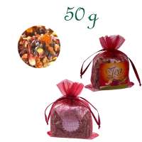 Organzabeutelchen mit Zugband, Inhalt 50 g