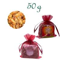 Organzabeutelchen mit Zugband, Inhalt 50 g