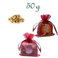 Organzabeutelchen mit Zugband, Inhalt 50 g