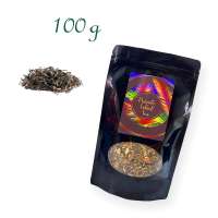 Aluverbundfolien-Standbodenbeutel, Aromabeutel, schwarz, mit Fenster, Inhalt 100 g