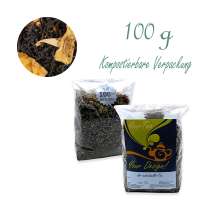 Kompostierbarer Zellglas-Beutel, Geprägtes Verschluss-Siegel aus Zuckerrohrpapier. Komplett abbaubar. Inhalt 100 g