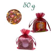 Organzabeutelchen mit Zugband, Inhalt 50 g