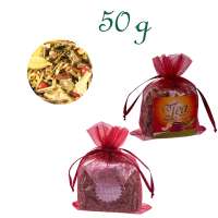 Organzabeutelchen mit Zugband, Inhalt 50 g
