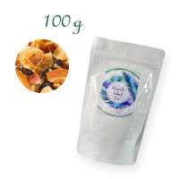 Aluverbundfolien-Standbodenbeutel, Aromabeutel, weiß, ohne Fenster, Inhalt 100 g