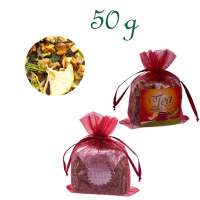 Organzabeutelchen mit Zugband, Inhalt 50 g