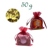 Organzabeutelchen mit Zugband, Inhalt 50 g