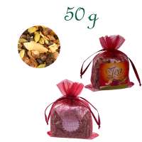 Organzabeutelchen mit Zugband, Inhalt 50 g