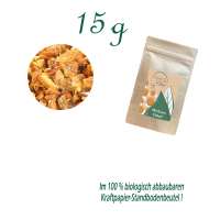 Standbodenbeutel Mini, Kraftpapier, Inhalt 15 g