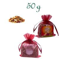 Organzabeutelchen mit Zugband, Inhalt 50 g