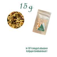 Standbodenbeutel Mini, Kraftpapier, Inhalt 15 g