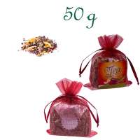 Organzabeutelchen mit Zugband, Inhalt 50 g