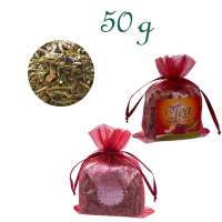 Organzabeutelchen mit Zugband, Inhalt 50 g