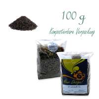 Kompostierbarer Zellglas-Beutel, Geprägtes Verschluss-Siegel aus Zuckerrohrpapier. Komplett abbaubar. Inhalt 100 g