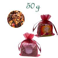 Organzabeutelchen mit Zugband, Inhalt 50 g