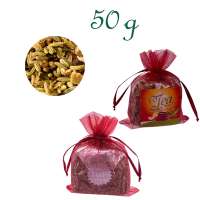 Organzabeutelchen mit Zugband, Inhalt 50 g