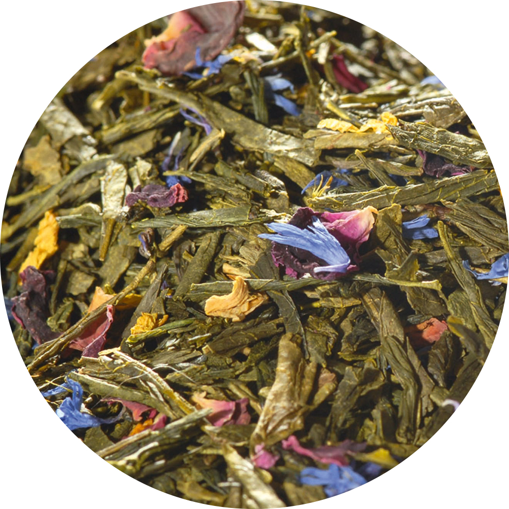 Grüner Tee Sencha DAWN im kleinen Beutel als Probebeutel mit eigenem ...