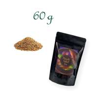 Standbodenbeutel, Aromabeutel, glänzend-schwarz, ohne Fenster, Inhalt 60 g