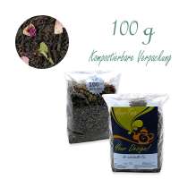 Kompostierbarer Zellglas-Beutel, Geprägtes Verschluss-Siegel aus Zuckerrohrpapier. Komplett abbaubar. Inhalt 100 g