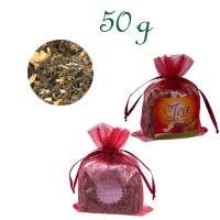 Organzabeutelchen mit Zugband, Inhalt 50 g