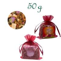 Organzabeutelchen mit Zugband, Inhalt 50 g