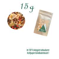 Standbodenbeutel Mini, Kraftpapier, Inhalt 15 g