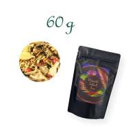 Standbodenbeutel, Aromabeutel, matt-schwarz, ohne Fenster, Inhalt 60 g