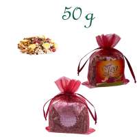 Organzabeutelchen mit Zugband, Inhalt 50 g