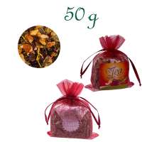 Organzabeutelchen mit Zugband, Inhalt 50 g