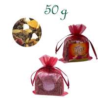 Organzabeutelchen mit Zugband, Inhalt 50 g
