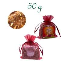 Organzabeutelchen mit Zugband, Inhalt 50 g