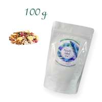 Aluverbundfolien-Standbodenbeutel, Aromabeutel, weiß, ohne Fenster, Inhalt 100 g