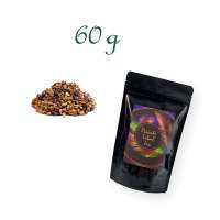 Standbodenbeutel, Aromabeutel, glänzend-schwarz, ohne Fenster, Inhalt 60 g