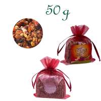 Organzabeutelchen mit Zugband, Inhalt 50 g